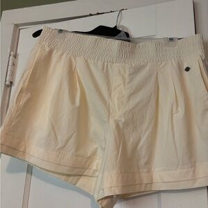 CALIA Cream High-Rise Shorts